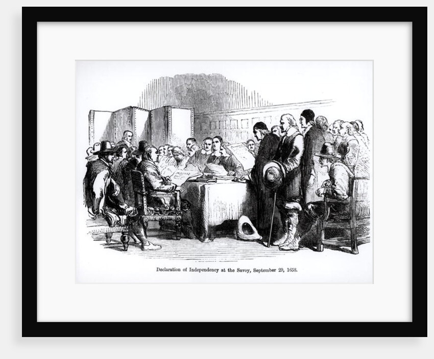 Declaration of Independency at the Savoy, 29th September 1658 by English School