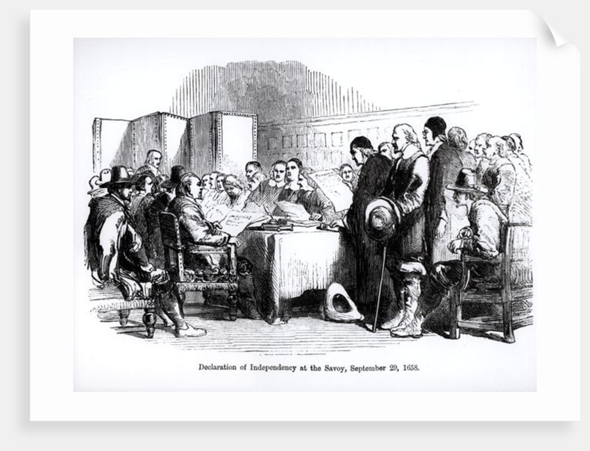 Declaration of Independency at the Savoy, 29th September 1658 by English School
