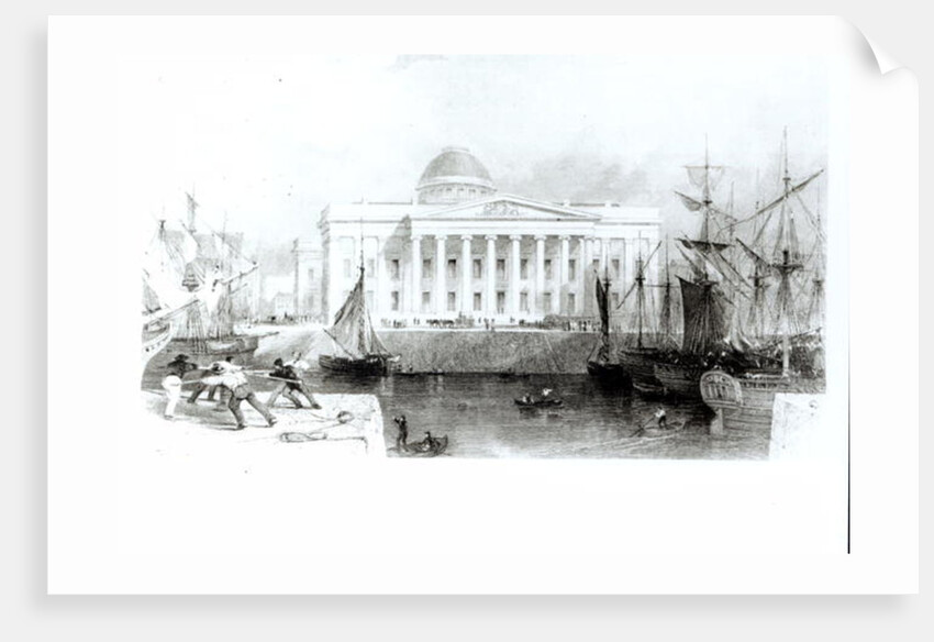 The New Custom House, Liverpool, c.1830 by English School