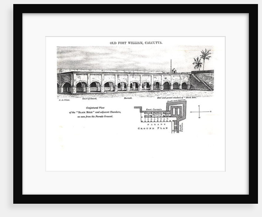 Old Fort William, Calcutta by Samuel de Wilde