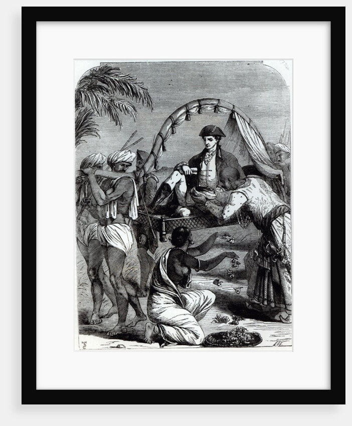 Warren Hastings in India in 1784 by English School