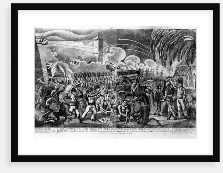The Storming and Capture of Seringapatam by Lord Mornington by English School