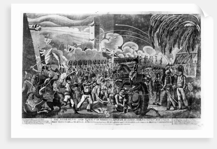 The Storming and Capture of Seringapatam by Lord Mornington by English School