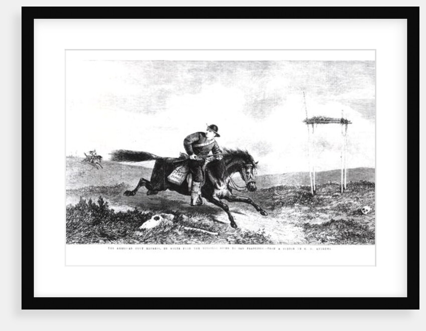 The American Pony Express, En Route from the Missouri River to San Francisco by George Henry Andrews