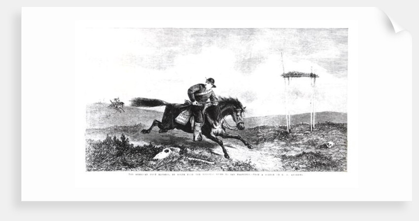 The American Pony Express, En Route from the Missouri River to San Francisco by George Henry Andrews