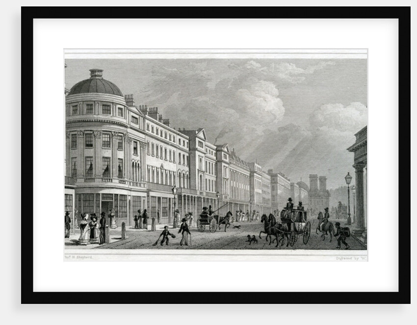 Regent Street, London by Thomas Hosmer Shepherd
