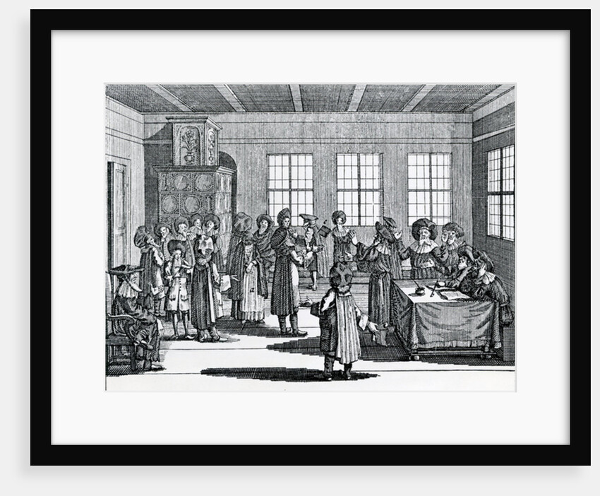 Jewish Divorce scene by German School