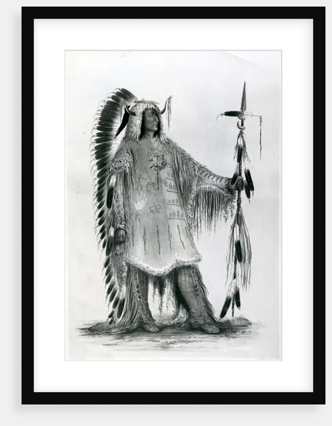 Mato-Tope, second chief of the Mandan people, c.1833 by George Catlin