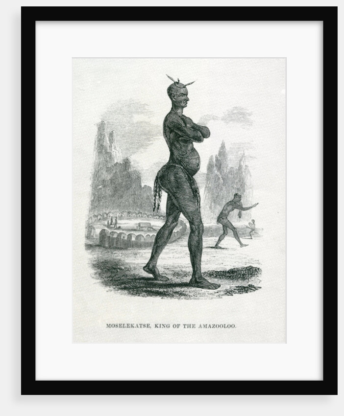 Moselekatse King of the Amazooloo, 1852 by William Cornwallis Harris