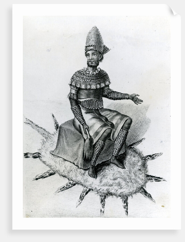 Kazembe, or King of Lunda, South of Lake Mweru, 1891 by English School