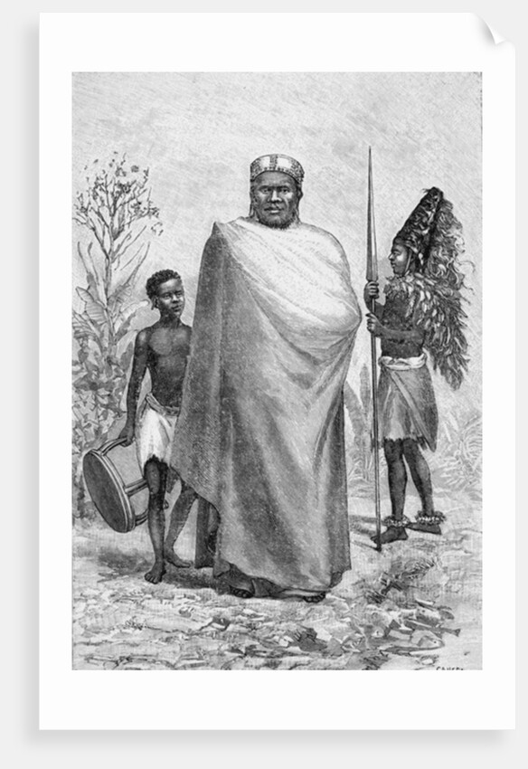 Sina, Sultan of Kibosho and a Warrior by French School