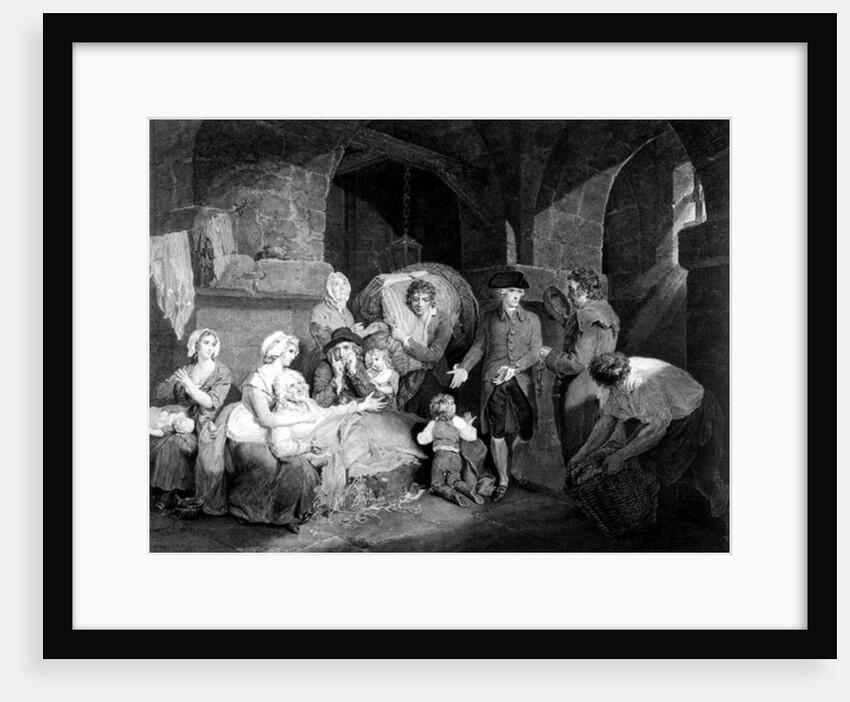 John Howard Esq. Visiting and Relieving the Miseries of a Prison by Francis Wheatley (after)