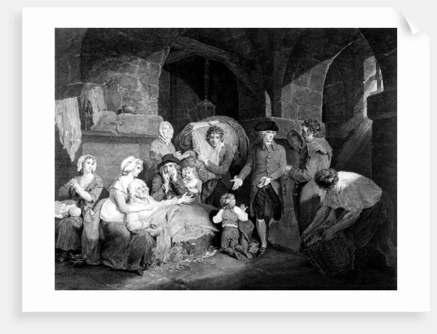 John Howard Esq. Visiting and Relieving the Miseries of a Prison by Francis Wheatley (after)