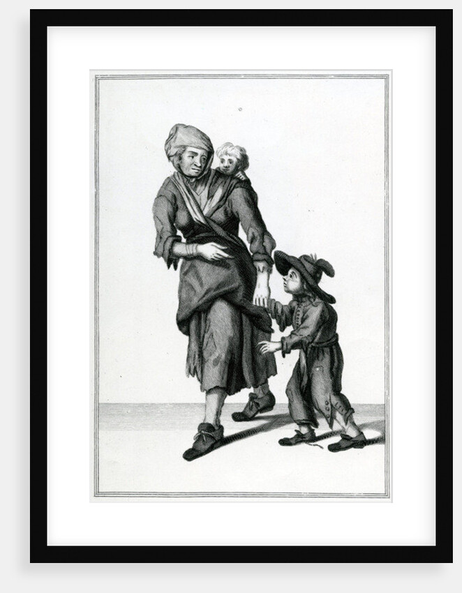 The London Beggar, Cries of London, c.1688 by Anonymous Anonymous