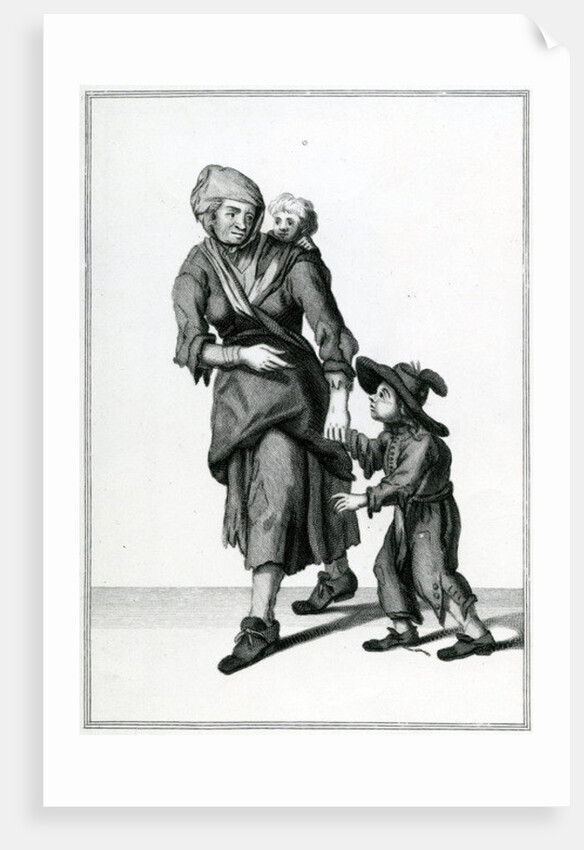 The London Beggar, Cries of London, c.1688 by Anonymous Anonymous
