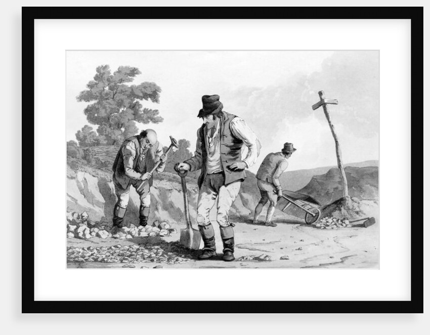 Road Menders, 1812 by Daniel and Robert Havell