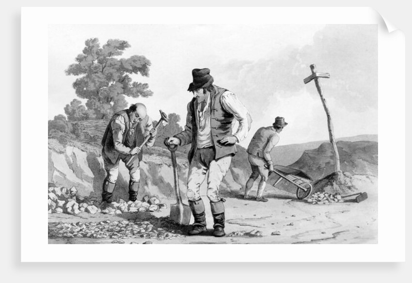 Road Menders, 1812 by Daniel and Robert Havell