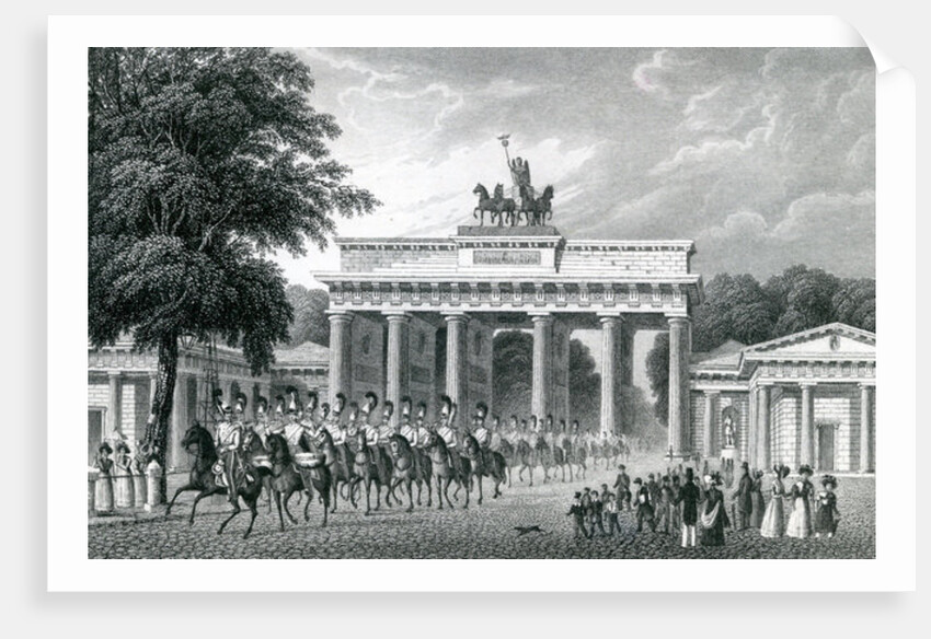 The Brandenburg Gate, Berlin, 1833 by German School