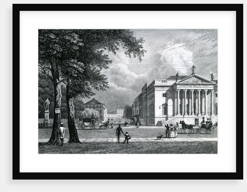 The Opera house, Berlin, 1833 by German School