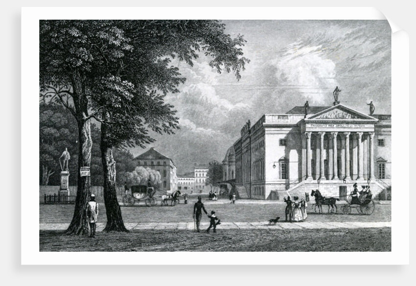 The Opera house, Berlin, 1833 by German School