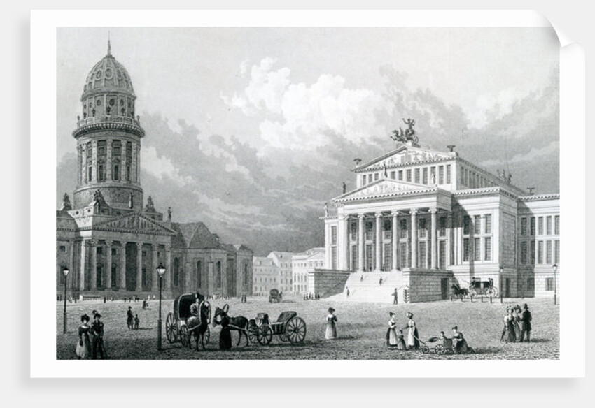 The Concert Hall, Berlin, 1833 by German School