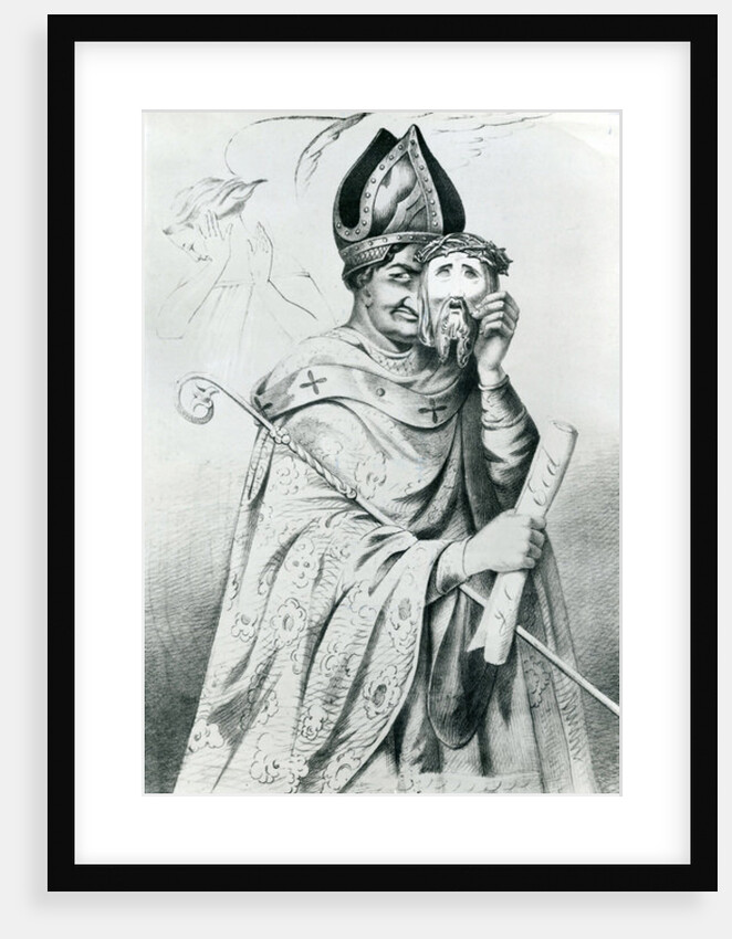 Caricature of Pope Pius IX, 1852 by Dutch School