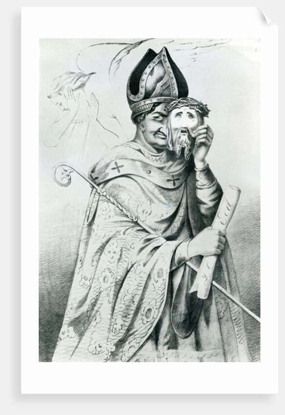 Caricature of Pope Pius IX, 1852 by Dutch School