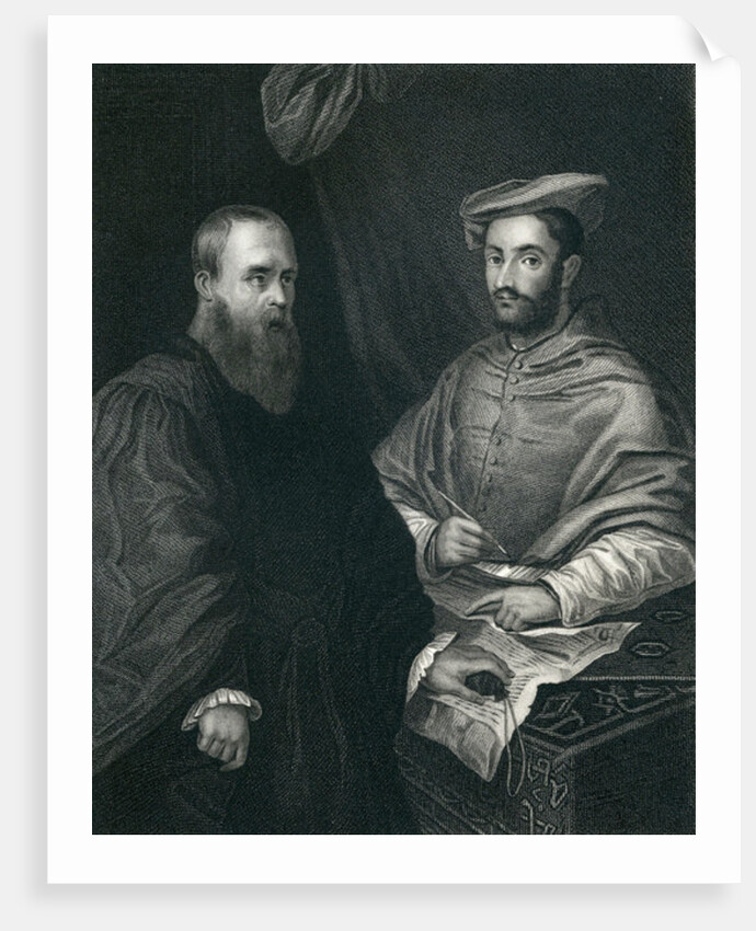 Cardinal Hippolito De Medici and Sebastiano Del Piombo by Sebastiano del Piombo