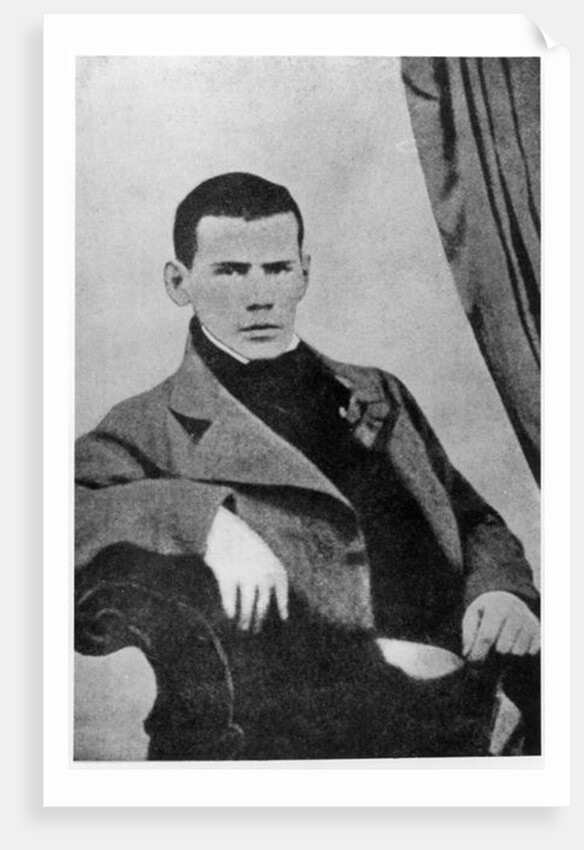 Lev Nikolaevich Tolstoy as a student by Russian Photographer