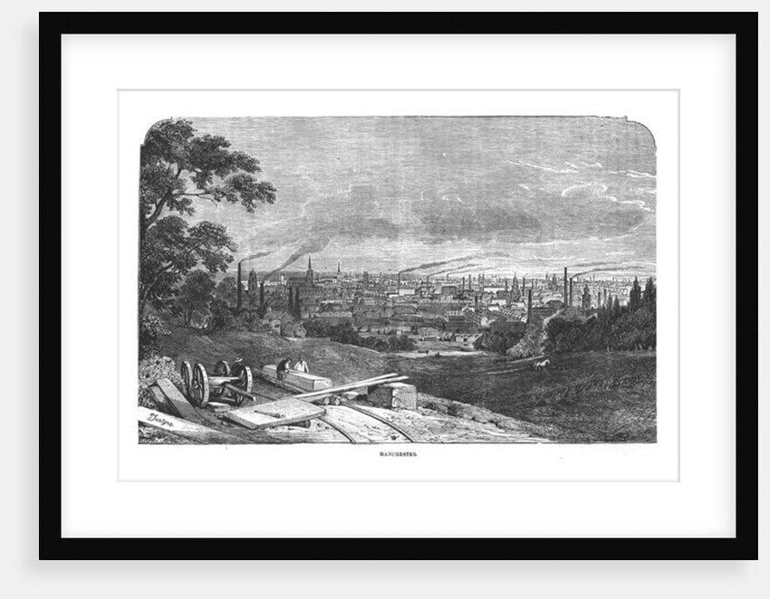 View of Manchester by English School