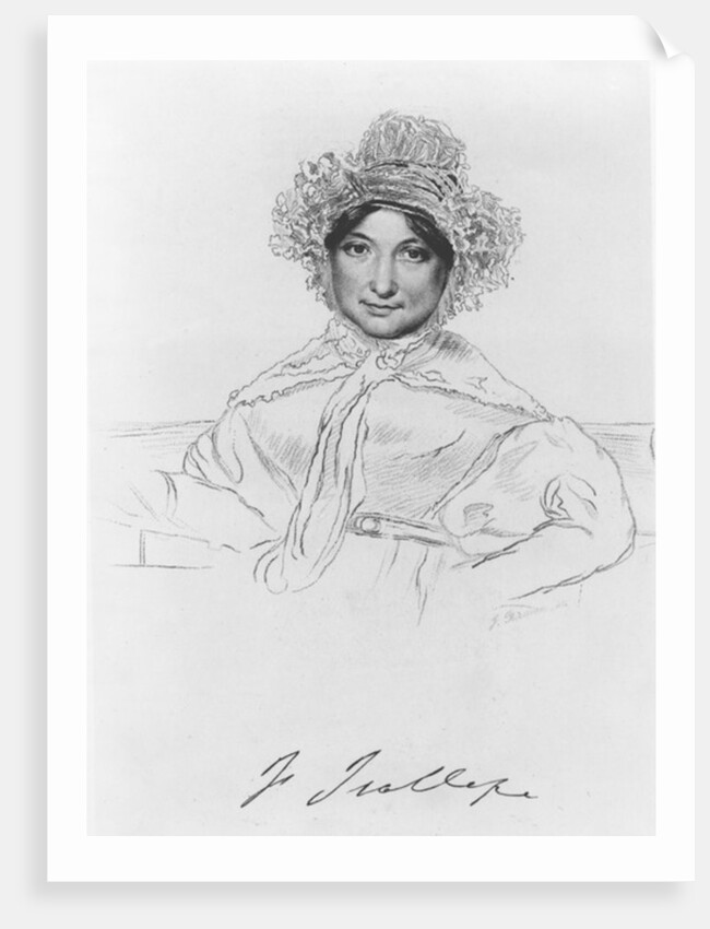 Frances Trollope engraved by F.Brown by English School