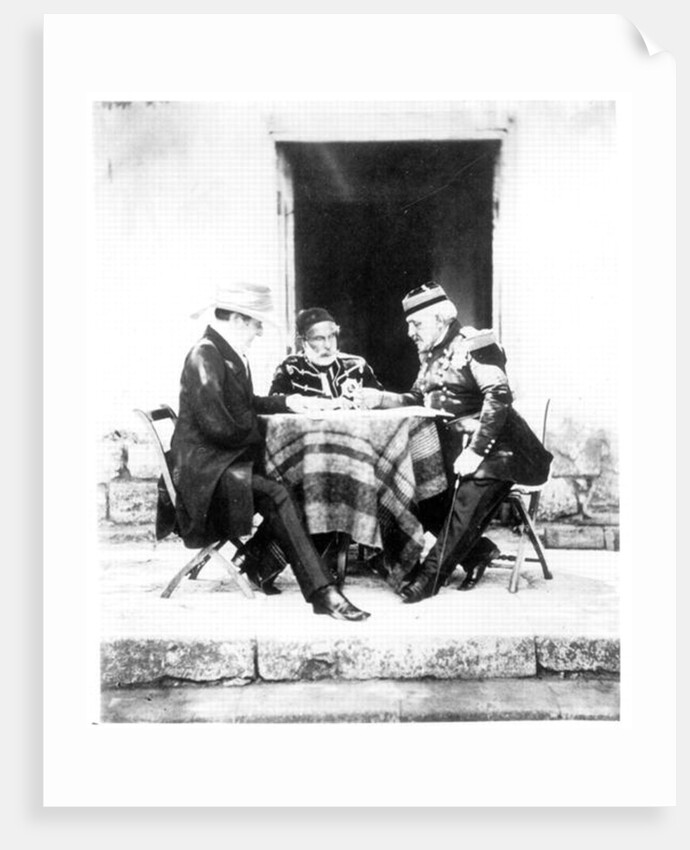 Lord Raglan, Omar Pasha and General Pelissier, Crimea, 1855 by Roger Fenton