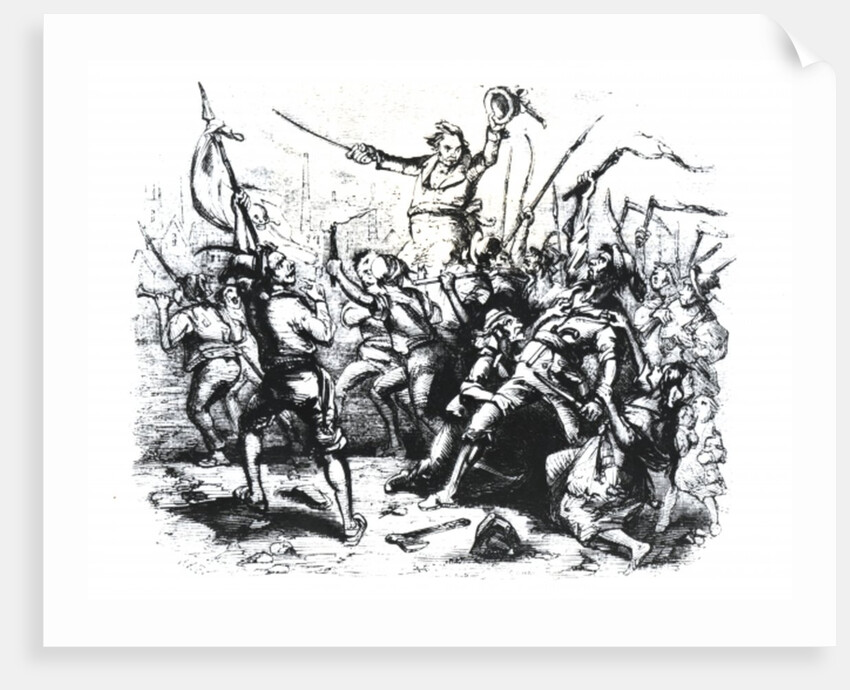 Luddite Rioters, 1813 by Hablot Knight Browne
