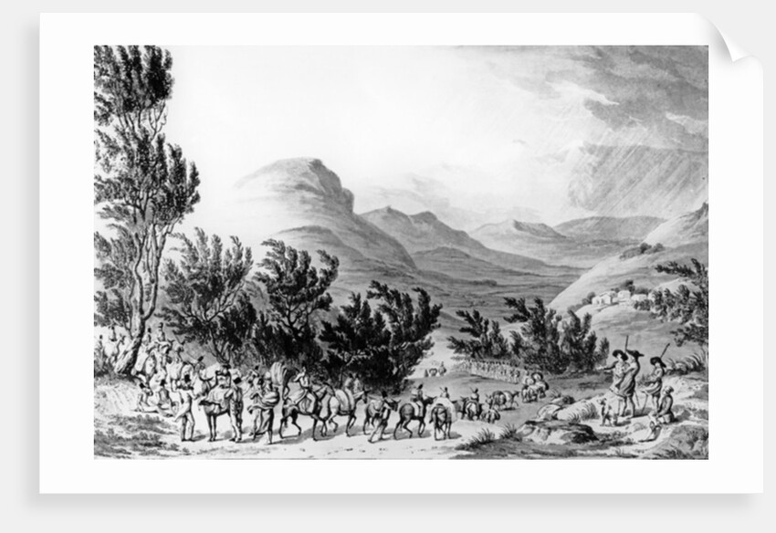 Serra de Estrella or de Neve, the March of Baggage Following the Army, May 16th 1811 by Thomas Staunton St. Clair