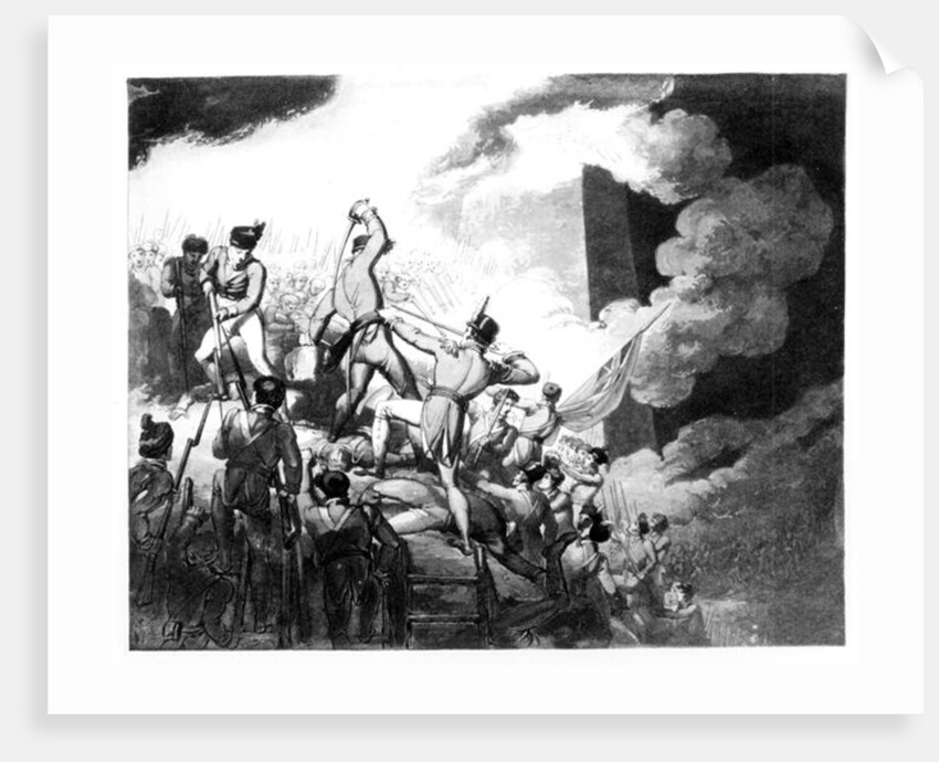 The Storming of Badajoz, 6th April 1812 by John Augustus (after) Atkinson