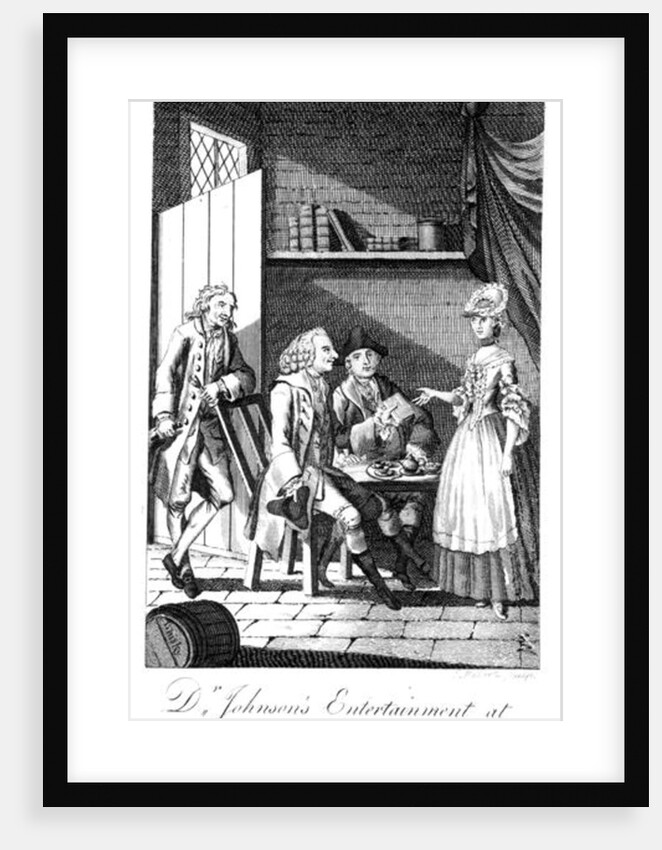 Dr Johnson's Entertainment at a Highland Change by English School