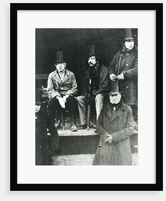 From LtoR, Lord Paget, Lord Carlisle and Isambard Kingdom Brunel by English Photographer