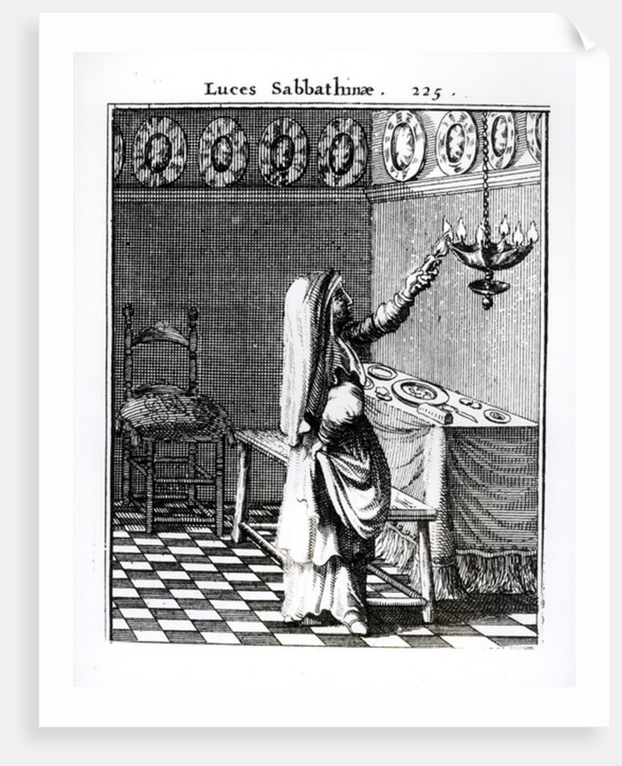 The Lighting of the Sabbath Candles by English School