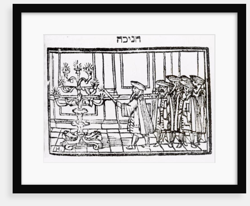 Lighting the Menorah by School Jewish