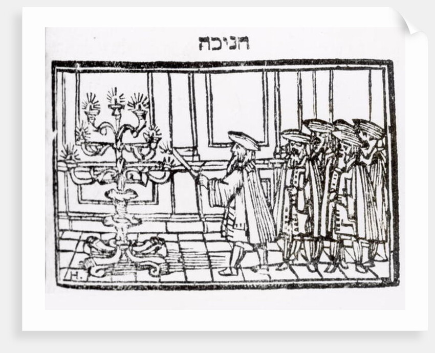 Lighting the Menorah by School Jewish