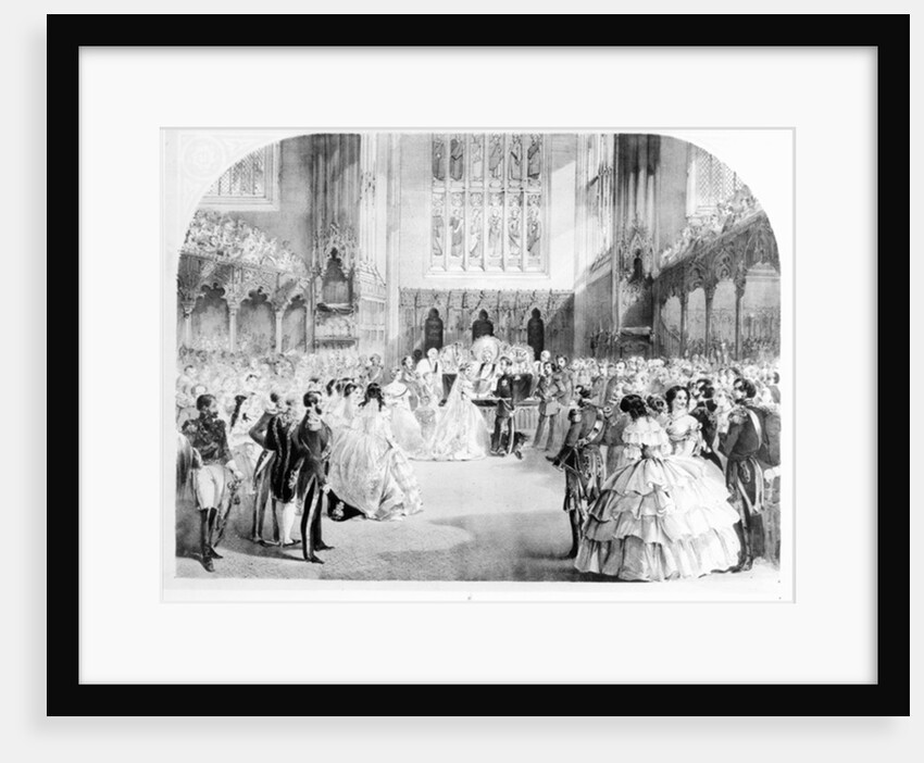 The Marriage of Victoria, the Princess Royal and the Crown Prince Frederick William of Prussia at the Chapel Royal, St. James's, 25th January 1858 by English School