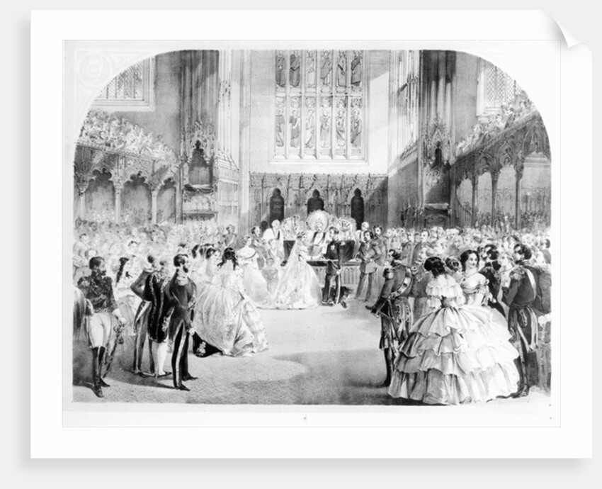 The Marriage of Victoria, the Princess Royal and the Crown Prince Frederick William of Prussia at the Chapel Royal, St. James's, 25th January 1858 by English School