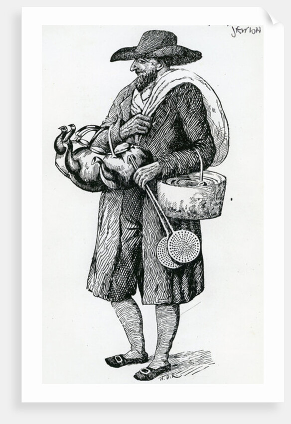 Jewish Hawker of Hamburg, Eighteenth Century by Christoph Suhr