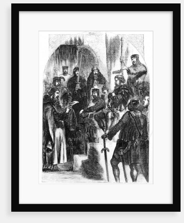 Wallace Crowned with Laurel in Westminster Hall by English School