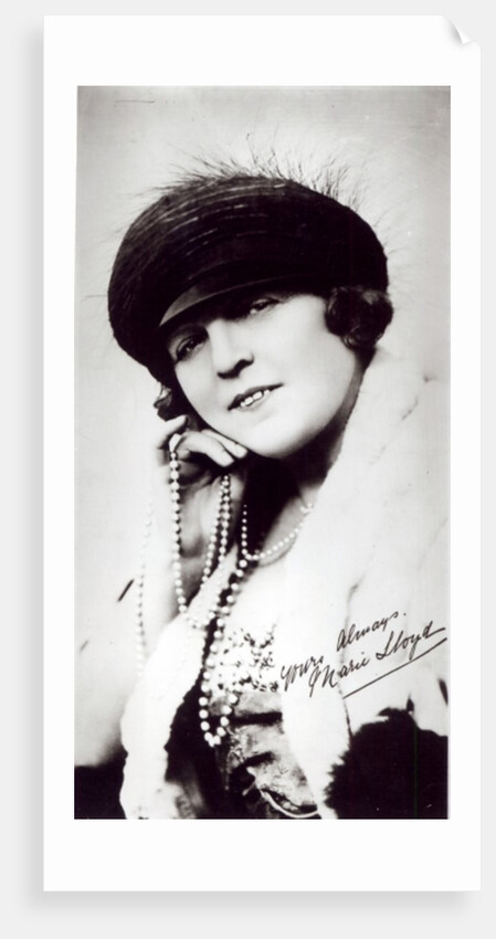 Signed photograph of Marie Lloyd by English Photographer