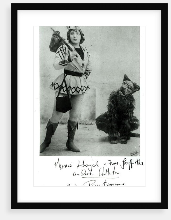 Marie Lloyd as Dick Whittington in 1898 by English Photographer