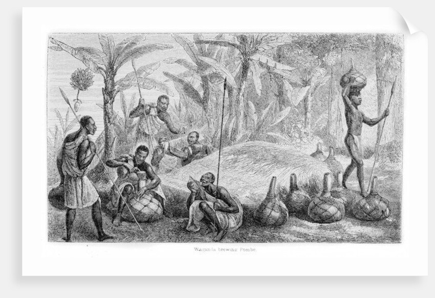 Waganda brewing Pombe by John Hanning Speke