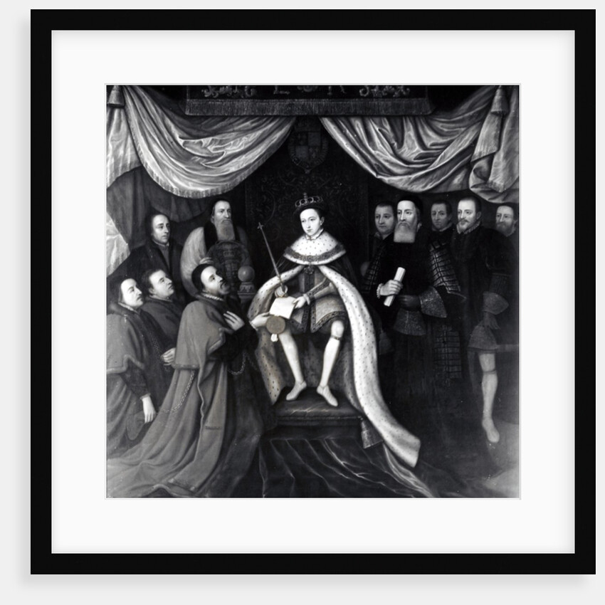Edward VI Granting the Charter to Bridewell and Bethlehem Hospitals in 1553 by English School