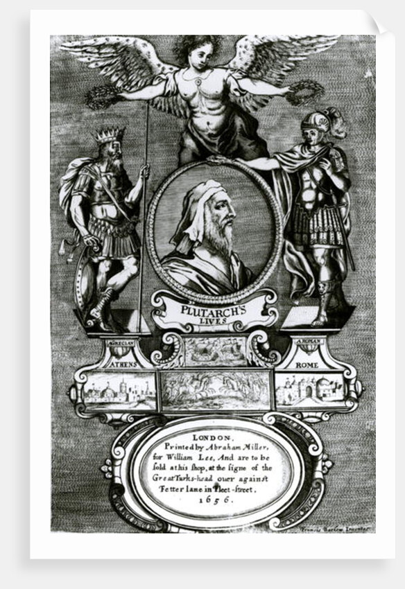 Frontispiece of 'Plutarch's Lives' by Plutarch, pub. in 1656 by Francis Barlow