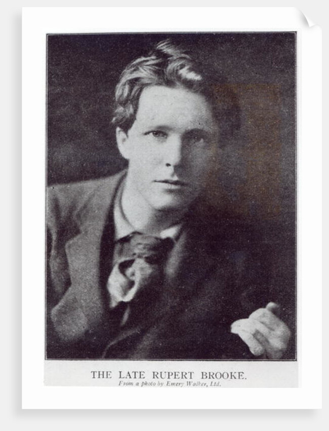 Portrait of Rupert Brooke by English Photographer